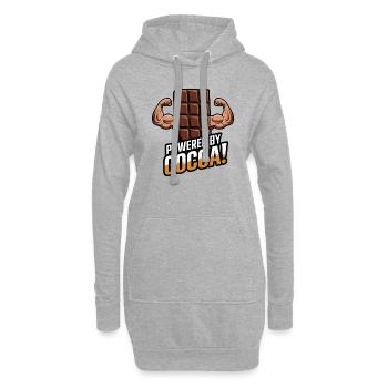 Powered by Cocoa! - Hoodie-Kleid - Grau meliert - Vorne