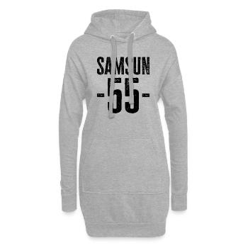 Samsun 55 – Schwarzmeerstolz aus Türkiye - Hoodie-Kleid - Grau meliert - Vorne