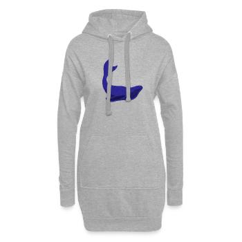 Blauwal - Hoodie-Kleid - Grau meliert - Vorne