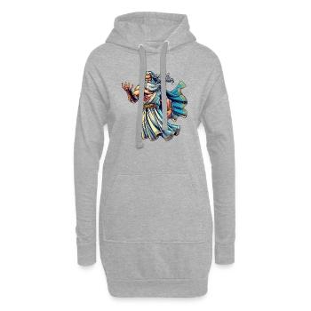 zeus comic 1 - Hoodie-Kleid - Grau meliert - Vorne