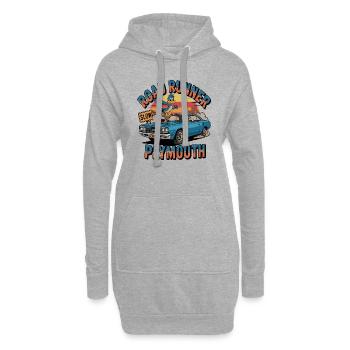 Vintage Plymouth s Road Runner 1968 Classique C - Sweat-shirt à capuche long Femme - gris chiné - Devant