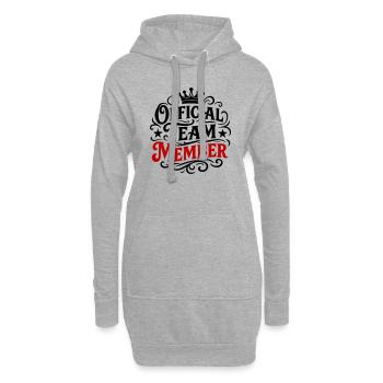 Membre de l’équipe Officiel - Sweat-shirt à capuche long Femme - gris chiné - Devant