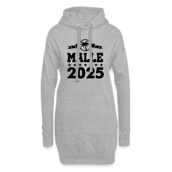 malle 2025 - Hoodie-Kleid - Grau meliert - Vorne
