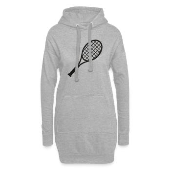 Raquettes - Sweat-shirt à capuche long Femme - gris chiné - Devant