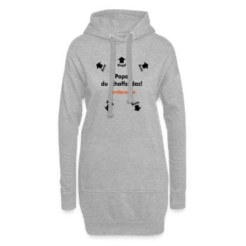 Papa, du schaffst das! - Hoodie-Kleid - Grau meliert - Vorne