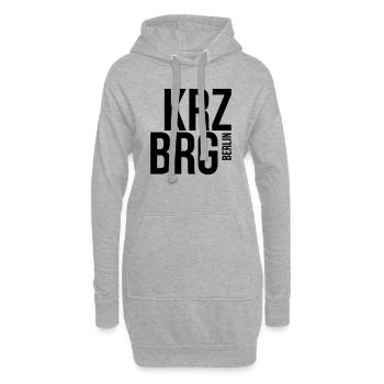 KREUZBERG BERLIN - Hoodie-Kleid - Grau meliert - Vorne