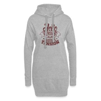 Hello Pension - Hoodie-Kleid - Grau meliert - Vorne