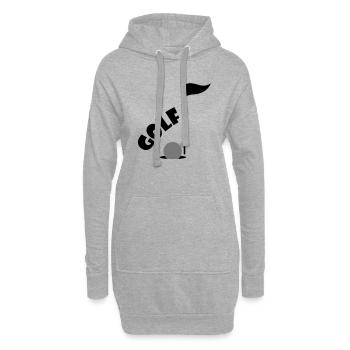 golf - Sweat-shirt à capuche long Femme - gris chiné - Devant