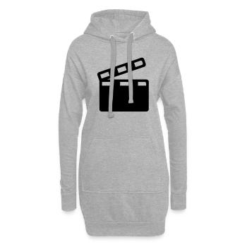 Film Kino - Hoodie-Kleid - Grau meliert - Vorne