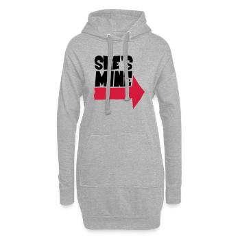 She's mine - Hoodie-Kleid - Grau meliert - Vorne