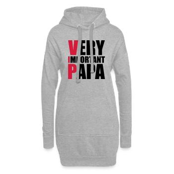 Very Important Papa - Hoodie-Kleid - Grau meliert - Vorne