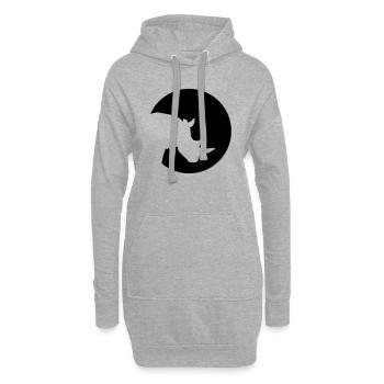 Nashorn - Hoodie-Kleid - Grau meliert - Vorne