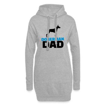 Dobermann - Hoodie-Kleid - Grau meliert - Vorne