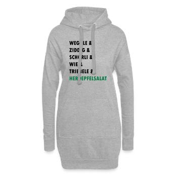 badisch - Hoodie-Kleid - Grau meliert - Vorne