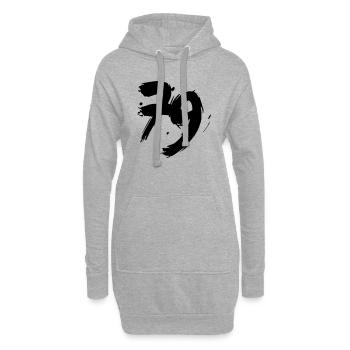 79 design zahl - z10 - Hoodie-Kleid - Grau meliert - Vorne