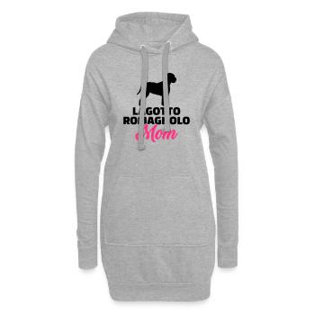 Lagotto Romagnolo - Hoodie-Kleid - Grau meliert - Vorne