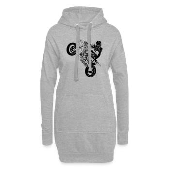 Supermoto - Hoodie-Kleid - Grau meliert - Vorne