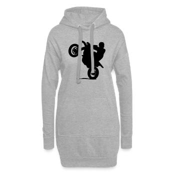 Supermoto - Hoodie-Kleid - Grau meliert - Vorne