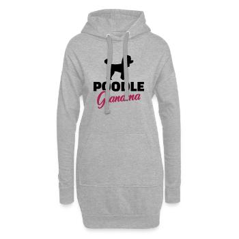 Pudel - Hoodie-Kleid - Grau meliert - Vorne