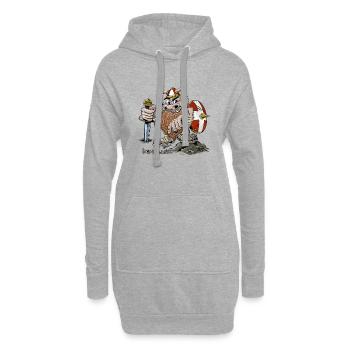 DANEMARK ACTION COOL VIKING T-SHIRTS ET PRODUITS - Sweat-shirt à capuche long Femme - gris chiné - Devant