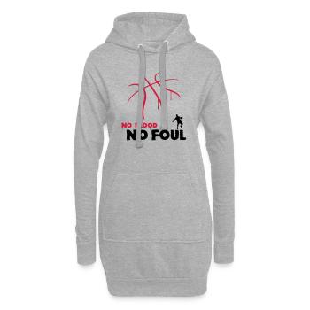 Basket-ball Basketball Basket - Sweat-shirt à capuche long Femme - gris chiné - Devant