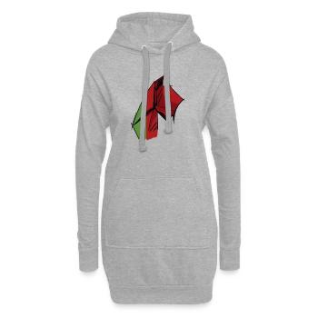 Lynx -Portugal - Sweat-shirt à capuche long Femme - gris chiné - Devant
