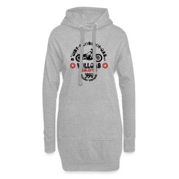 Vollgas - Hoodie-Kleid - Grau meliert - Vorne