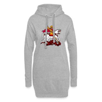 Michael Erzengel Heiliger Christlicher Engel Heiliger Heiliger Snkt - Hoodie-Kleid - Grau meliert - Vorne