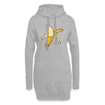 Banane - Hoodie-Kleid - Grau meliert - Vorne