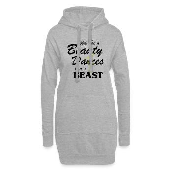 Dancing Dance Music - Hoodie-Kleid - Grau meliert - Vorne