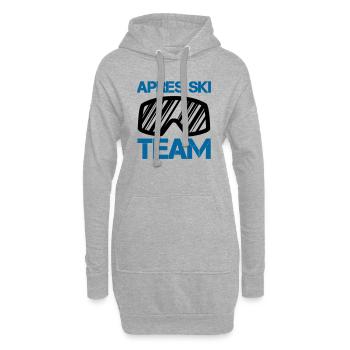 apres ski team - Hoodie-Kleid - Grau meliert - Vorne