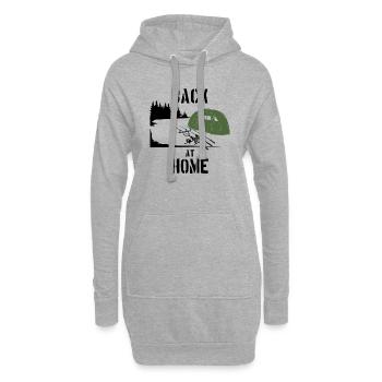 Back at Home Carphunter Carp Karpfen Karpfenangler - Hoodie-Kleid - Grau meliert - Vorne