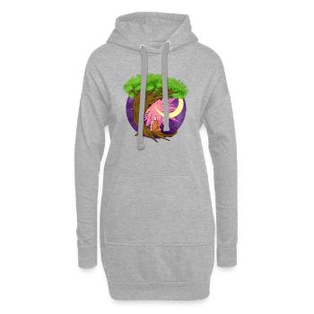 Buddha Monk Namaste Buddhism I Gift - Hoodie Dress - heather grey - Front