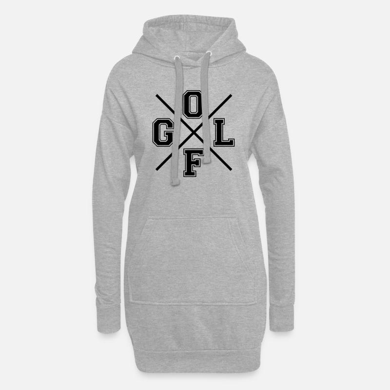golf - Hoodie-Kleid - Grau meliert