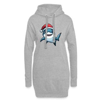 Hai Weihnachten - Hoodie-Kleid - Grau meliert - Vorne
