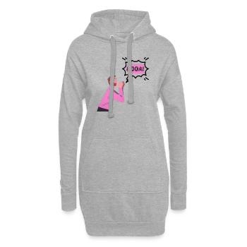 800A! - Hoodie-Kleid - Grau meliert - Vorne