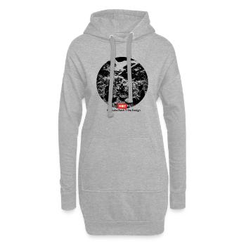 LGBT-Stamm der Bush - Hoodie-Kleid - Grau meliert - Vorne