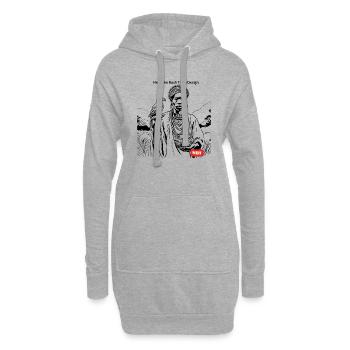 LGBT 7 - Sweat-shirt à capuche long Femme - gris chiné - Devant