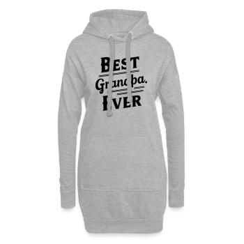 Bester Opa aller Zeiten - Hoodie-Kleid - Grau meliert - Vorne