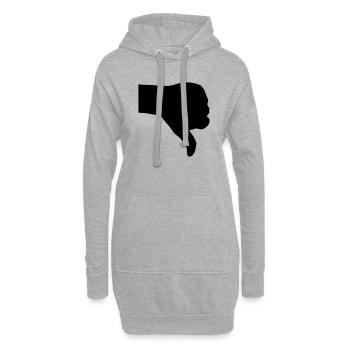 thumb down - Hoodie-Kleid - Grau meliert - Vorne