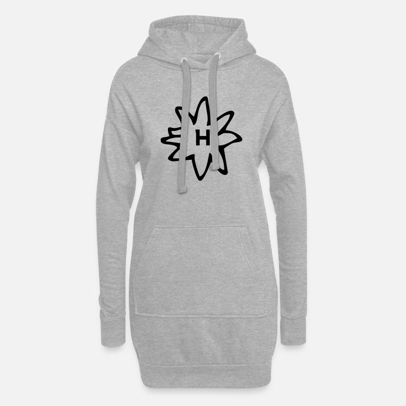 Haflinger - Hoodie-Kleid - Grau meliert