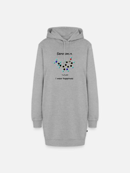 Serotonin - Hoodie-Kleid - Grau meliert