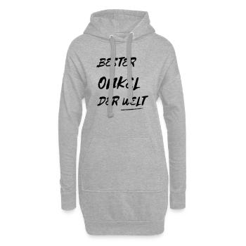 onkel - Hoodie-Kleid - Grau meliert - Vorne