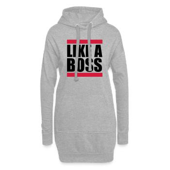 Like a Boss - Hoodie-Kleid - Grau meliert - Vorne