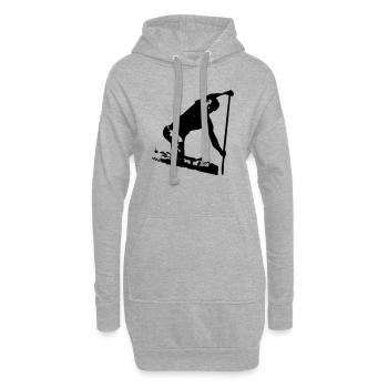 Kanu - Watersport - Hoodie-Kleid - Grau meliert - Vorne