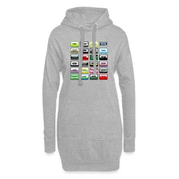 K7 artichok vintage - Hoodie-Kleid - Grau meliert - Vorne