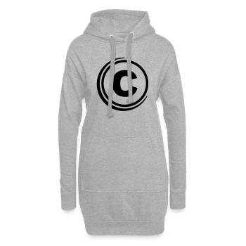 c_copyright_f1 - Hoodie-Kleid - Grau meliert - Vorne