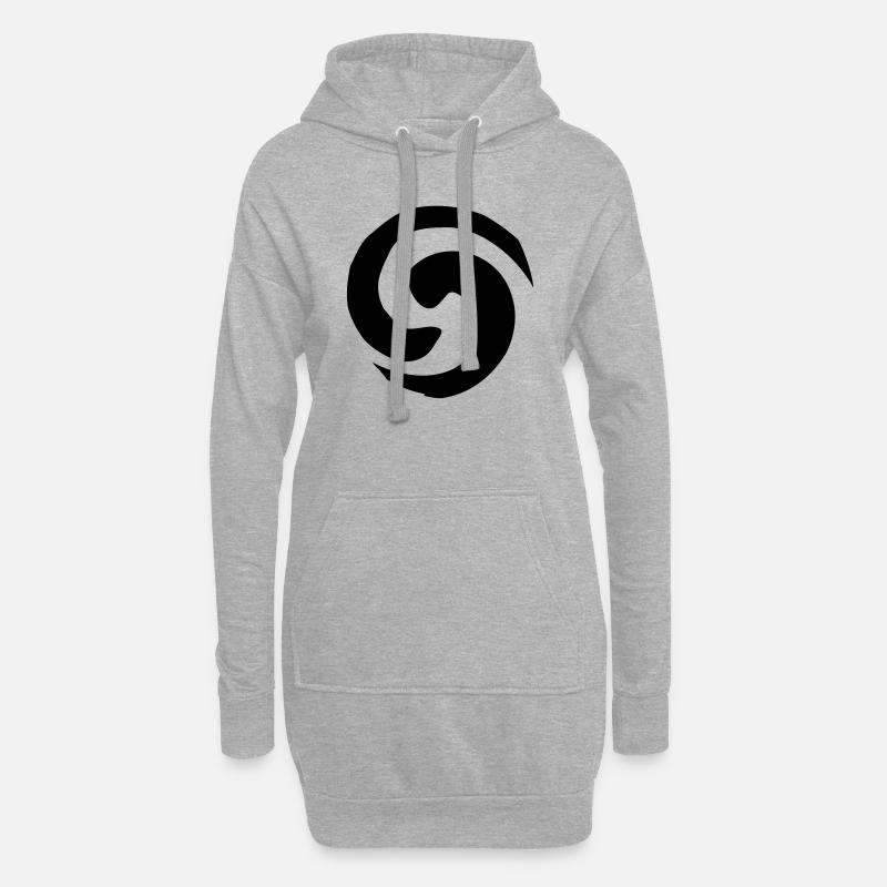 Klein Wirbel - Hoodie-Kleid - Grau meliert