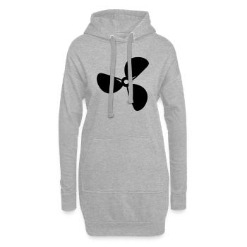 Schiff - Hoodie-Kleid - Grau meliert - Vorne
