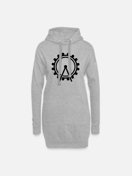 Ferris wheel - Hoodie Dress - heather grey